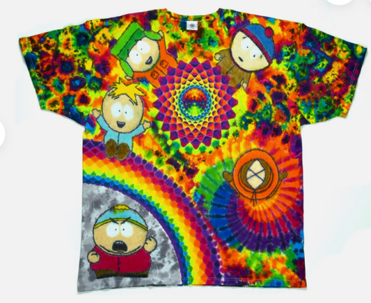 Vibes Short Sleeve Tie Dye Shirt Handmade Art
